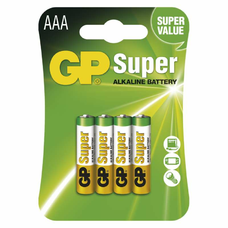 EMOS - GP alkalická batéria SUPER AAA (LR03) 4BL