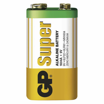 EMOS - GP alkalická batéria SUPER 9V (6LF22) 1BL