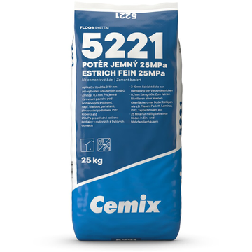 CEMIX 5221/020j Poter jemný 25MPa  25 kg