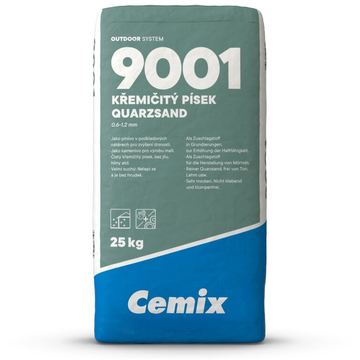 CEMIX 9001 Kremičitý piesok 25kg 0,6 - 1,2mm