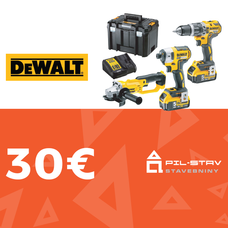 Darčeková poukážka DEWALT 30€ - DEW30