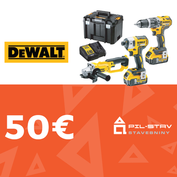 Darčeková poukážka DEWALT 50€ - DEW50