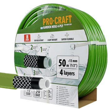 PROCRAFT Záhradná hadica 4xvrstva  1/2&quot; 50m