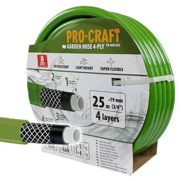 PROCRAFT Záhradná hadica 4xvrstva  3/4&quot; 25m