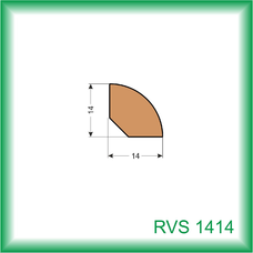 Drevená lišta RVS 1414 , 2m