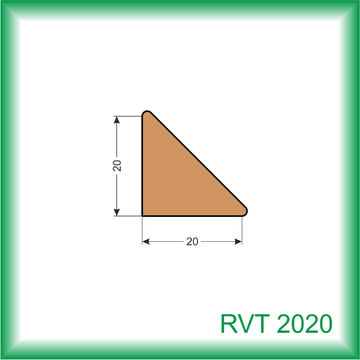 Drevená vnútroná rohová lišta RVT 2020 hobľ., 2m