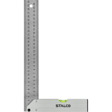 STALCO-Uholník a s libelou z nehrdzavejúcej ocele 300mm