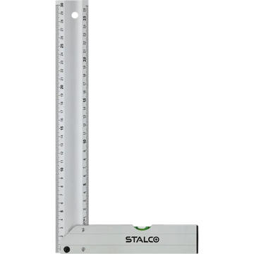 STALCO-Uholník hliníkový s vodováhou 300mm, STALCO
