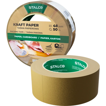 STALCO-Páska lepiaca papierová - 48 mm x 50 m