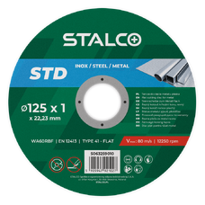 STALCO-Kotúč na rezanie kovu plochý STD - 125 x 1,0 mm