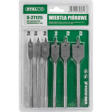 STALCO-Vrtáky do dreva ploché - O10,0 - O25,0 mm ; 6 prvkov