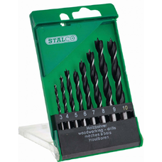 STALCO-Vrtáky do dreva - O3,0 - O10,0 mm ; 8 prvkov