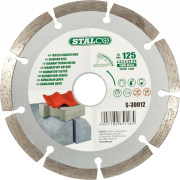 STALCO-Diamantový kotúč segmentový - O115 x 2,0 x 22,23 mm