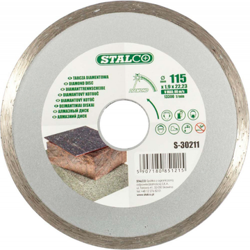 STALCO-Diamantový kotúč plný - O125 x 2,0 x 22,23 mm