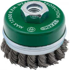 STALCO-Drôtená kefa čelná - O80 mm ; závit M14