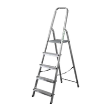 STALCO-Rebrík domový 150kg - 7 stupňov (s podestou) ; 5,6 kg ; 2058 mm ; 1425 mm