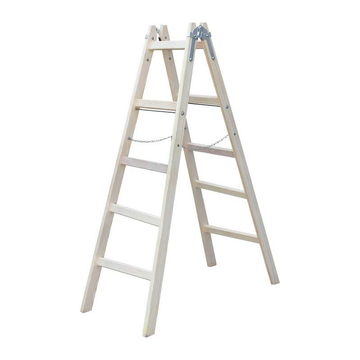 STALCO-Rebrík maliarsky drevený - 2 x 4 stupne ; 6,0 kg ; 1300 mm