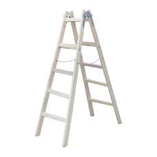 STALCO-Rebrík maliarsky drevený - 2 x 7 stupňov ; 10,5 kg ; 2000 mm