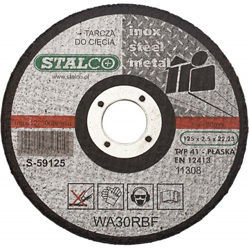 STALCO-Rezný kotúč na kov plochý - O115 x 1,0 x 22,23 mm