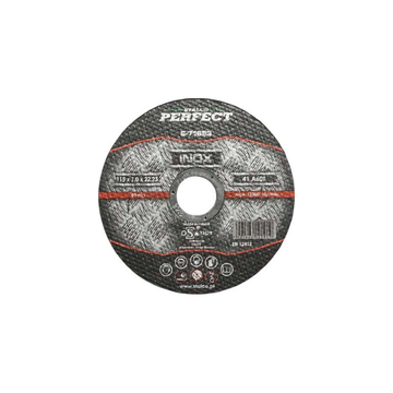 STALCO-Kotúč rezný na nerez - plochý - O 125 x 1,0 x 22, 23 mm