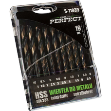 STALCO-Vrták do kovu HSS - O 1,0 - 10,0 mm ; 19 prvkov