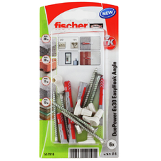 FISCHER - EasyHook pravouhlý háčik - DuoPower 6x30