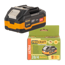 PROCRAFT Batéria akumulátorová 20V Li-ion, 4000mAh  20/4 ATA-40B