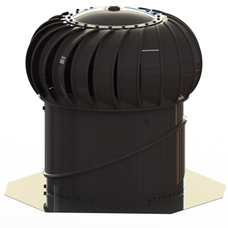ALFA - BIB 14c čierna ventilačná turbína RAL 9005