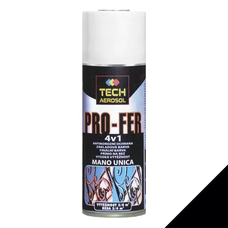 TM - TECH PRO-FER 4v1 sprej RAL 9005, čierna matná