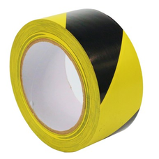 Páska Strend Pro, 50 mm, L-33 m, PVC, lepiaca, výstražná, žltá/čierna