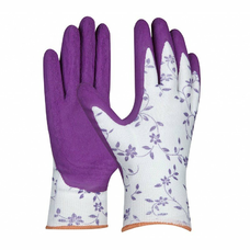 GEBOL Rukavice FLOWER LILA č.8 záhradné