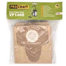 PROCRAFT Papierové sáčky pre priemyselný vysávač VP1400