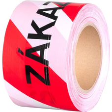 Páska Strend Pro, 80 mm, L-250 m, výstražná, červená/biela &quot;ZÁKAZ VSTUPU&quot;