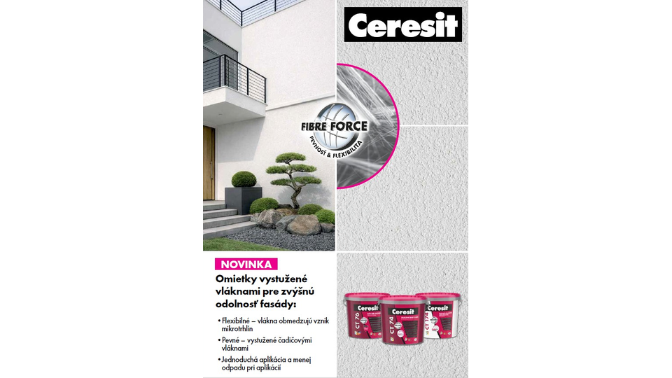 Moderné fasády bez trhlín – technológia Fibre Force | Pilstav